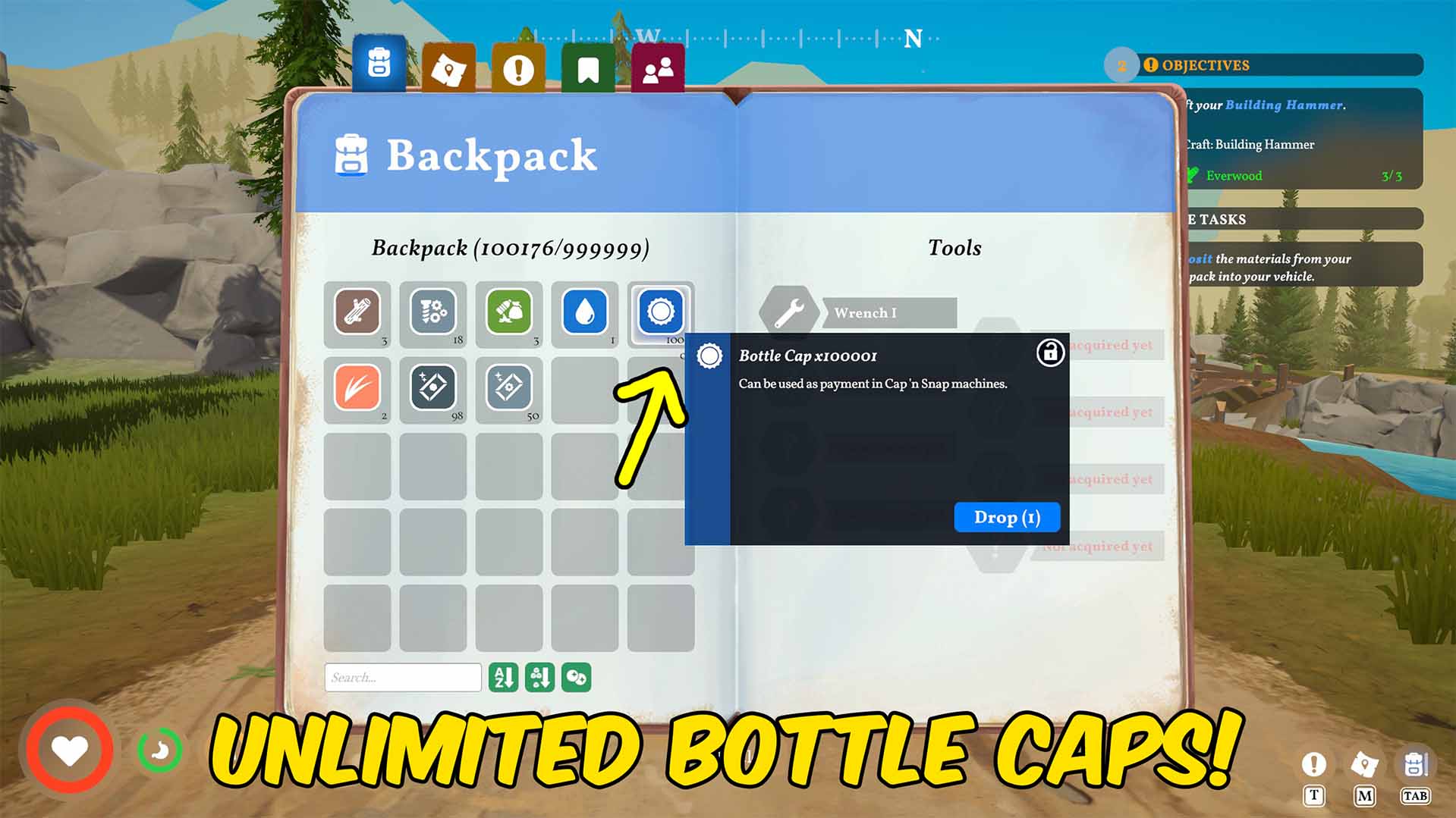 Outbound — Give Bottle Caps (screenshot 2)